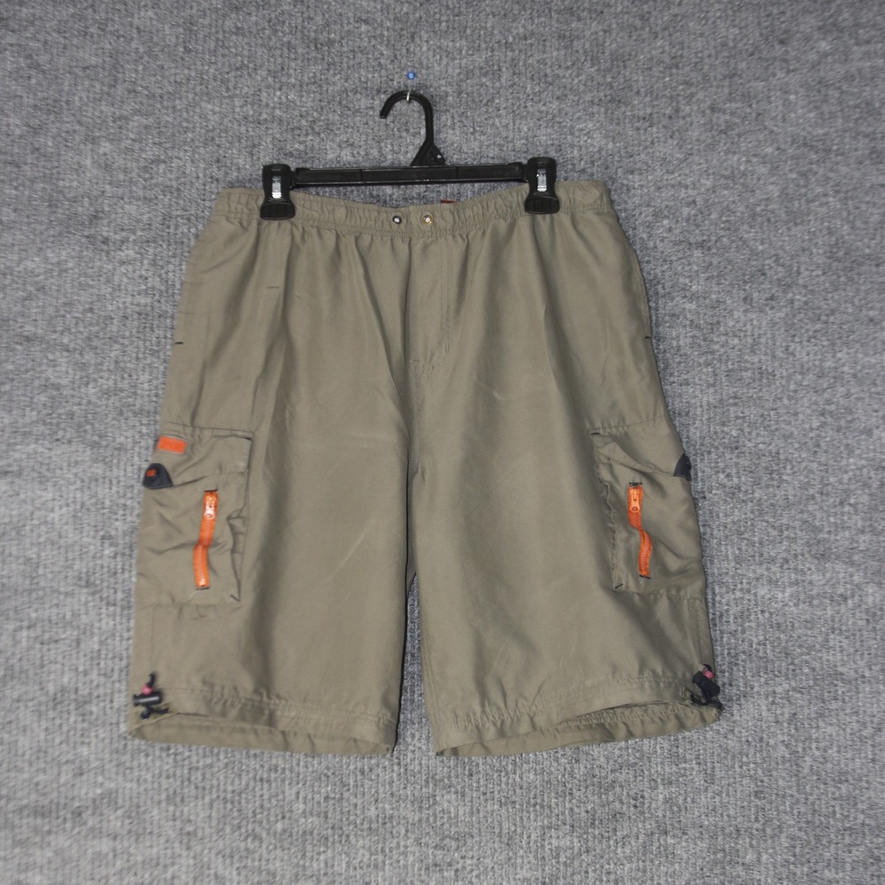 OTB‎ Cargo Shorts Boys XL 18 Gray Green Techwear Gorpcore Utility Skate